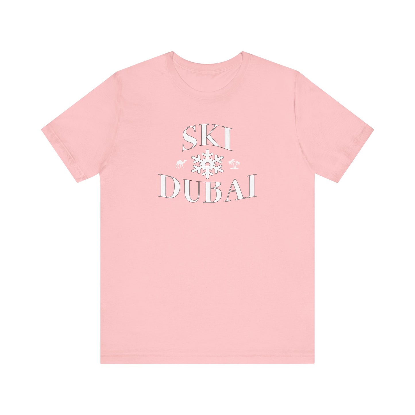 Ski Dubai - Unisex Jersey Tee - Cool Ski Resort Graphic T-Shirt