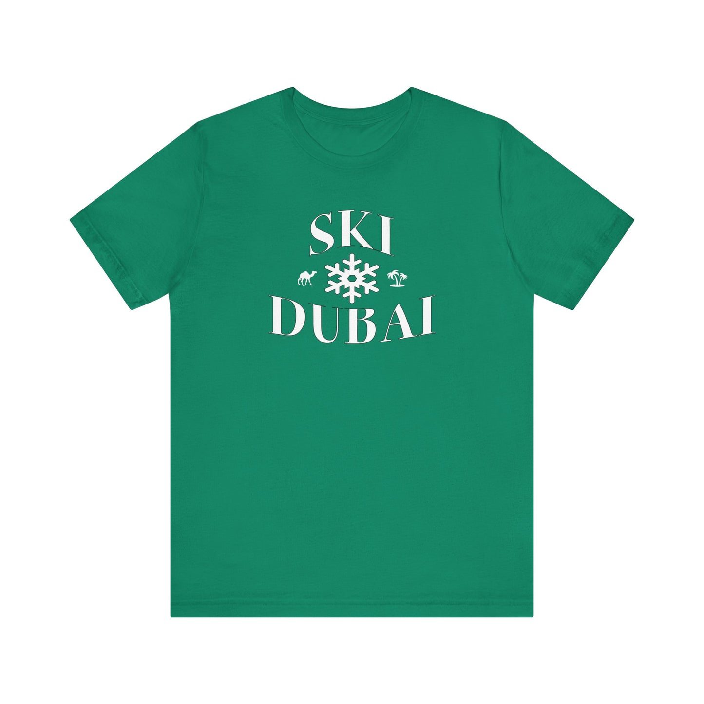 Ski Dubai - Unisex Jersey Tee - Cool Ski Resort Graphic T-Shirt