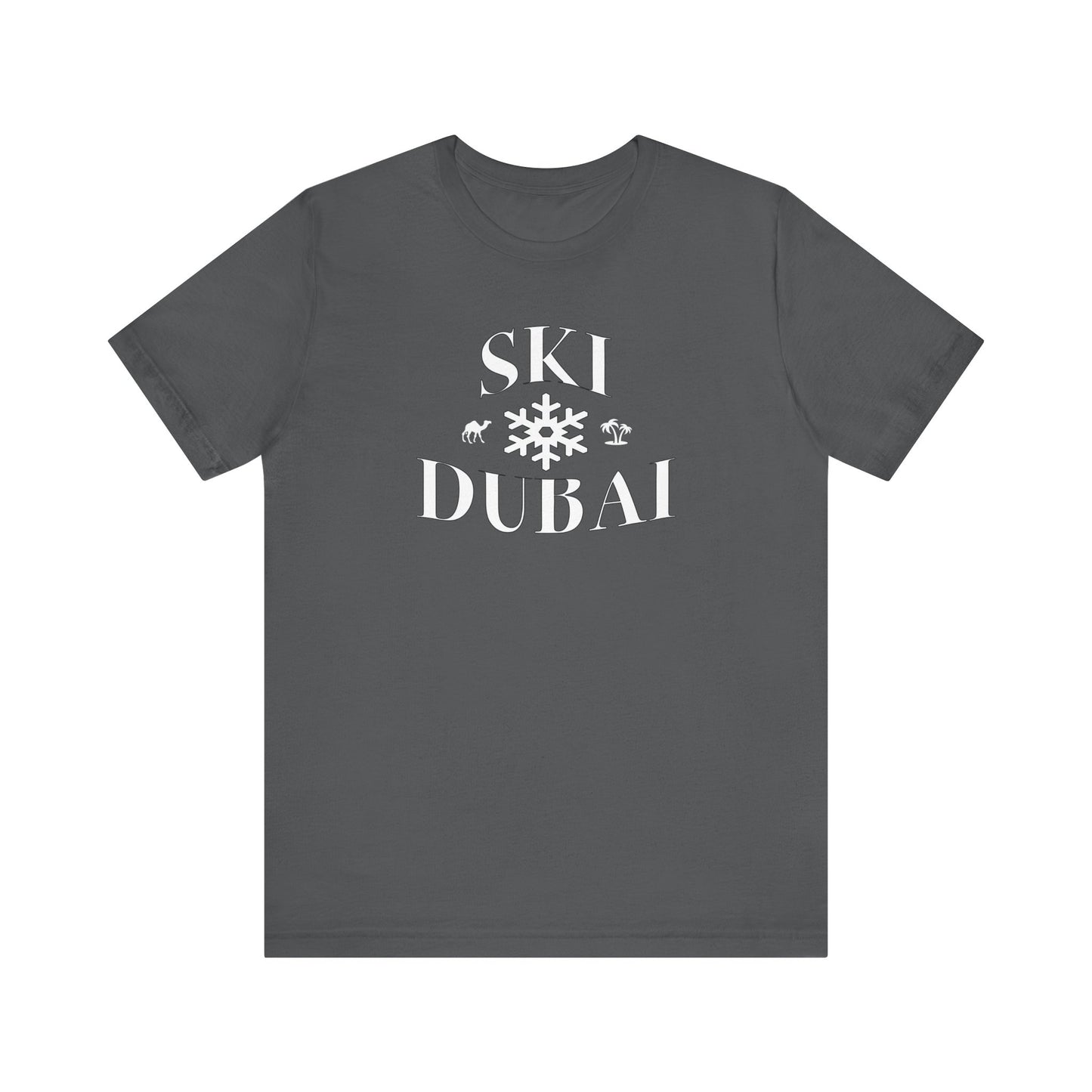 Ski Dubai - Unisex Jersey Tee - Cool Ski Resort Graphic T-Shirt